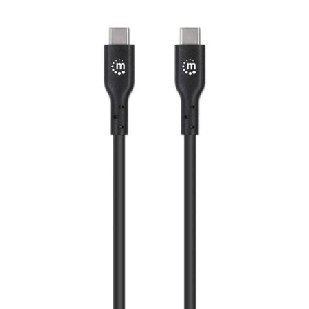 Cable USB-C A USB-C Manhattan 354868 Macho-Macho/50Cm/Negro