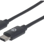 Cable USB-C A USB-C Manhattan 354875 Macho-Macho/2M/Negro