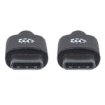 Cable USB V2.0 A-C 3.0M Negro 480Mbps