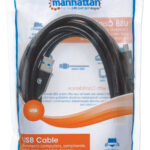 Cable USB Manhattan Tipo Cm-Am 3M Negro V3.1 Gen1, 354981