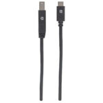 Cable USB-B A USB-C Manhattan 354998 De 2M/Macho-Macho/Color Negro