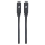 Cable USB C 1 Metro 10Gbps Generacion 2 5A Macho-Macho Negro