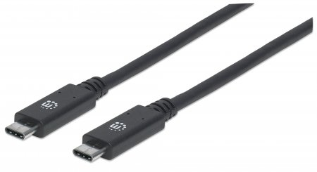 Cable USB C 1 Metro 10Gbps Generacion 2 5A Macho-Macho Negro