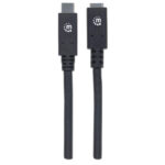 Cable USB-C V3.1 Ext Cm-Ch 0.5M Negro 10Gbps 5A