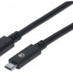 Cable USB-C V3.1 Ext Cm-Ch 0.5M Negro 10Gbps 5A