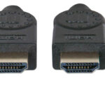 Cable HDMI 2.0 Manhattan 355346 Macho-Macho/1.8M/4K 60Hz/Premium/Color Negro