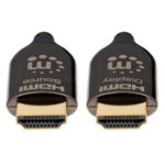 Cable HDMI Manhattan 355438 Macho/30M/Optico Activo Plenum/4K/60Hz/Negro