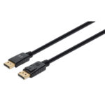 355575 Cable Displayport 8K, Macho A Macho, Longitud 2 M Contactos Chapados En Oro, Forro De Pvc, Longitud 2M.