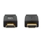 CABLE HDMI 2.0 PLANO DE 3.0 METROS MANHATTAN 355629, DE ALTA VELOCIDAD, 4K