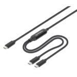 Cable USB-C Manhattan 355810/2M/USB-C Doble/100W/Color Negro