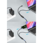 Cable USB-C Manhattan 355810/2M/USB-C Doble/100W/Color Negro