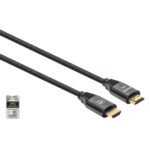 Cable HDMI Manhattan 355940 Macho-Macho/2 M/Certificado De Ultra Alta Velocidad/8K 60Hz/Con Ethernet/Negro