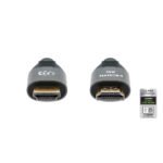 Cable HDMI Manhattan 355940 Macho-Macho/2 M/Certificado De Ultra Alta Velocidad/8K 60Hz/Con Ethernet/Negro