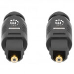 Cable De Audiodigital Optico Toslink Manhattan 356077 Macho-Macho/2M/Color Negro