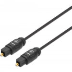 Cable De Audio Digital Optico Toslink S/Pdif Manhattan 356091 Macho-Macho/5M/Color Negro