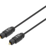Cable De Audio Digital Optico Toslink S/Pdif Manhattan 356091 Macho-Macho/5M/Color Negro