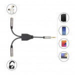 Cable Adaptador Audio Y 3.5Mm 1 A 2 Audifonos