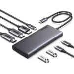 Hub USB-C Ugreen 35625 2X HDMI/1X DP/2X USB-C/USB-C Pd Carga 100W/Chip De Ultima Generacion/Carcasa De Aluminio