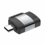 Adaptador De USB-C A USB-A Manhattan 356312 Color Gris Espacial/Negro