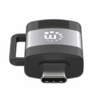 Adaptador De USB-C A USB-A Manhattan 356312 Color Gris Espacial/Negro