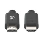 Cable HDMI Manhattan 356664 Macho-Macho/3M/4K@60Hz/Color Negro