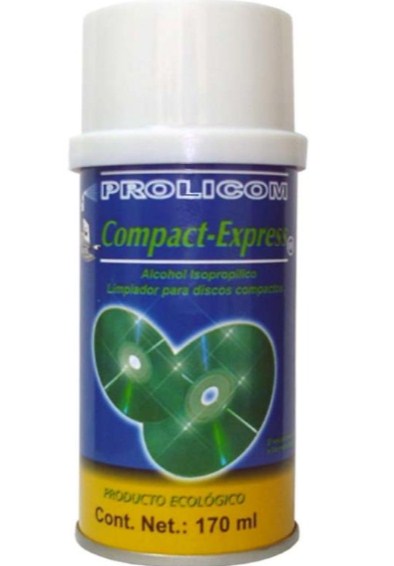 Limpiador Prolicom – Compact-Express, 170Ml, Limpiador En Spray, Cd`s Y Cabezas De Audio