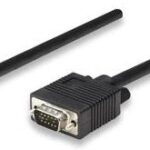 371377 Cable Monitor Svga 8Mm Hd15M-M Longitud 11.0M, Color Negro.