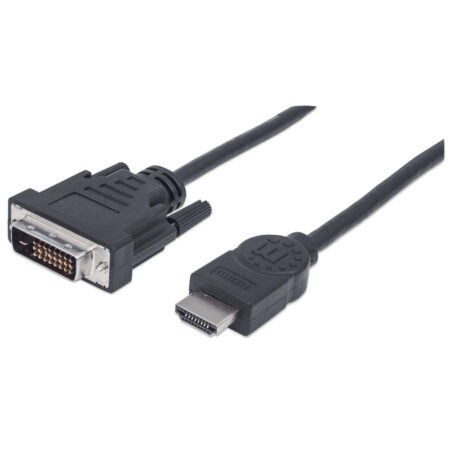 372503 Cable Hdmi Macho A Dvi-d 24+1 Macho, Enlace Dual, Negro, 1.8m.