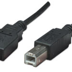 Cable USB V2.0 A B 0.5M Negro
