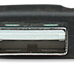 Cable USB V2.0 A B 0.5M Negro