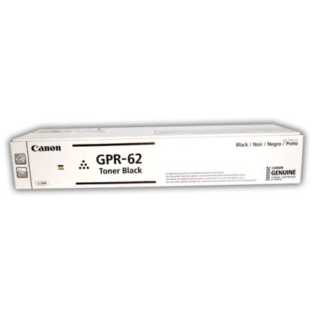 Tóner. Canon Gpr-62 3760C003Aa Negro. Aproximadamente 30 – 000 Páginas De Rendimiento. Compatible Con Canon Imagerunner 2630