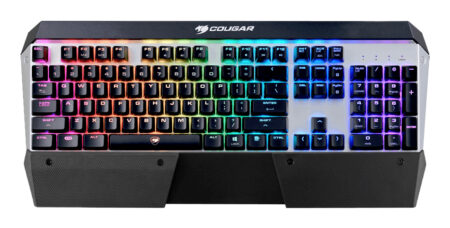 Teclado Alambrico/Mecanico/Gamer Cougar Attack X3 Rgb/Switch Cherry Mx/Español/Color Negro/37Atrm4Mb.1009