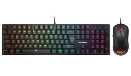 Kit Teclado Y Mouse Alambrico Gamer Cougar Combat Retroiluminacion Rgb/Anti-Ghosting/8000Dpi/Color Negro/37Cbrxnmb.0002/37Cbtm1Mb.0009