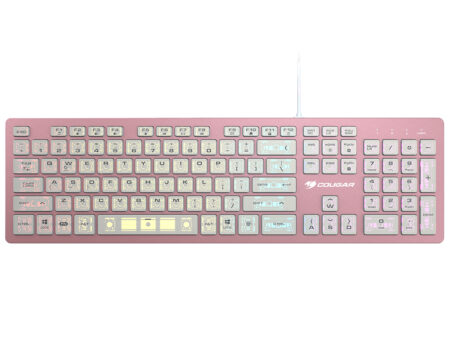 Teclado Gamer Cougar Vantar Ax Rgb, Switch Tijera, Alambrico, Rosa (Ingles), 37Vapxnmx.0002