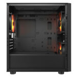 Gabinete Cougar Uniface Mini Rgb/Mini Tower/Cristal Templado/Sin Fuente/2 Ventiladores Argb De 140Mm/1 Ventilador Argb De 120Mm/Color Negro/Mini Itx/Micro ATX/3855C90.0003