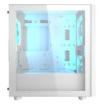 Gabinete Cougar Uniface Mini Rgb White/Mini Tower/Cristal Templado/Sin Fuente/2 Ventiladores Argb De 140Mm/1 Ventilador Argb De 120Mm/Color Blanco/Mini Itx/Micro ATX/3855C90.0004