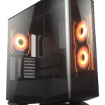 GABINETE COUGAR FV270 RGB/MIDI-TOWER/CON VENTANA/SIN FUENTE/4 VENTILADORES RGB/COLOR NEGRO/MINI ITX/CEB/E-ATX, 3858M60.0005