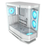 GABINETE COUGAR FV270 RGB/MIDI-TOWER/CON VENTANA/SIN FUENTE/4 VENTILADORES RGB/COLOR BLANCO/MINI ITX/CEB/E-ATX, 3858M60.0006
