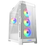 GABINETE COUGAR DUOFACE PRO RGB/MIDI-TOWER/CON VENTANA/SIN FUENTE/USB 3.0/2.0/4 VENTILADORES ARGB INSTALADOS/COLOR BLANCO/ATX/CEB/E-ATX, 385AD10.0002