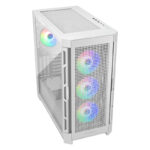 GABINETE COUGAR DUOFACE PRO RGB/MIDI-TOWER/CON VENTANA/SIN FUENTE/USB 3.0/2.0/4 VENTILADORES ARGB INSTALADOS/COLOR BLANCO/ATX/CEB/E-ATX, 385AD10.0002