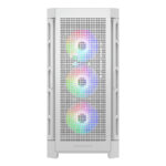 GABINETE COUGAR DUOFACE PRO RGB/MIDI-TOWER/CON VENTANA/SIN FUENTE/USB 3.0/2.0/4 VENTILADORES ARGB INSTALADOS/COLOR BLANCO/ATX/CEB/E-ATX, 385AD10.0002