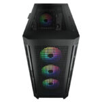Gabinete Cougar Airface Pro Rgb/Midi-Tower/Sin Fuente/USB 2.0/3.0/4 Ventiladores Instalados/Color Negro/Eatx/Ceb/385Ad10.0003
