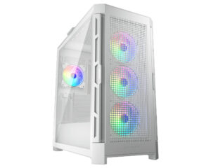GABINETE COUGAR AIRFACE PRO RGB/MIDI-TOWER/SIN FUENTE/USB 2.0/3.0/4 VENTILADORES INSTALADOS/COLOR BLANCO/MINI-ITX/ATX/385AD10.0004