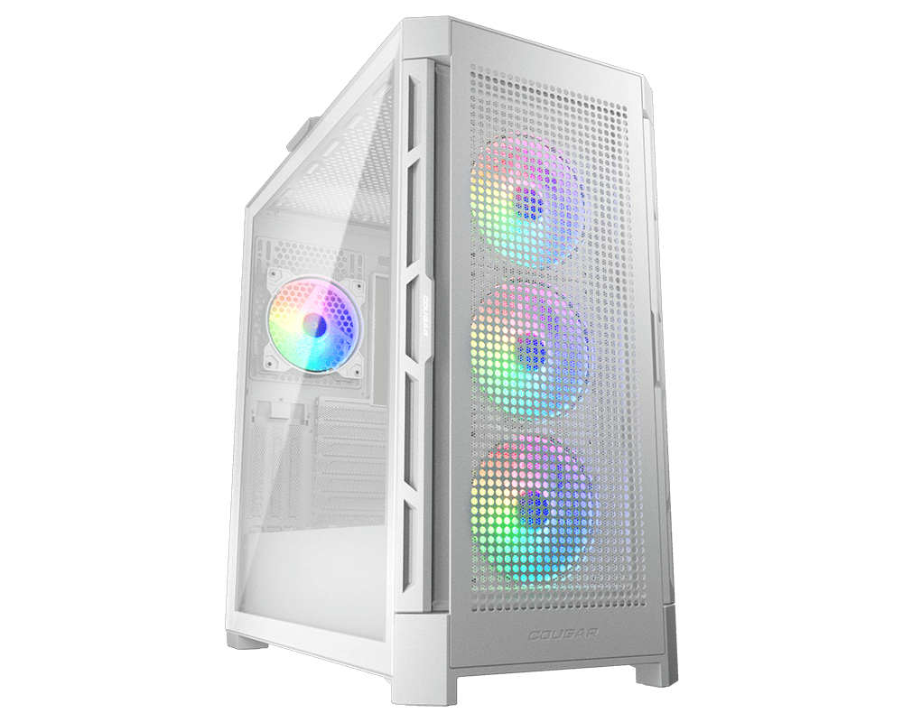Gabinete Cougar Airface Pro Rgb/midi-tower/sin Fuente/usb 2.0/3.0/4 Ventiladores Instalados/color Blanco/mini-itx/atx/385ad10.0004