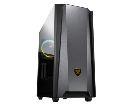 Gabinete Cougar Mx660 Iron Rgb Dark Black, Media Torre, Negro, Sin Fuente, ATX, 385Bms0.0006