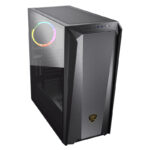 Gabinete Cougar Mx660 Iron Rgb Dark Black, Media Torre, Negro, Sin Fuente, ATX, 385Bms0.0006