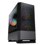 GABINETE COUGAR MG140 AIR RGB/MINI TOWER/CON VENTANA/SIN FUENTE/USB 3.0/COLOR NEGRO/MICRO ATX/MINI-ITX, 385JM80.0001