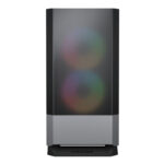 GABINETE COUGAR MG140 RGB/MINI TOWER/CON VENTANA/SIN FUENTE/USB 3.0/3 VENTILADORES INSTALADOS ARGB/COLOR NEGRO/MICRO ATX/MINI-ITX, 385JM80.0004