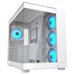 GABINETE COUGAR FV150/MIDI TOWER/RGB CRIST TEMP/ATX/BLANCO/385KA10.0002