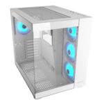 Gabinete Cougar Fv150/Midi Tower/Rgb Crist Temp/ATX/Blanco/385Ka10.0002